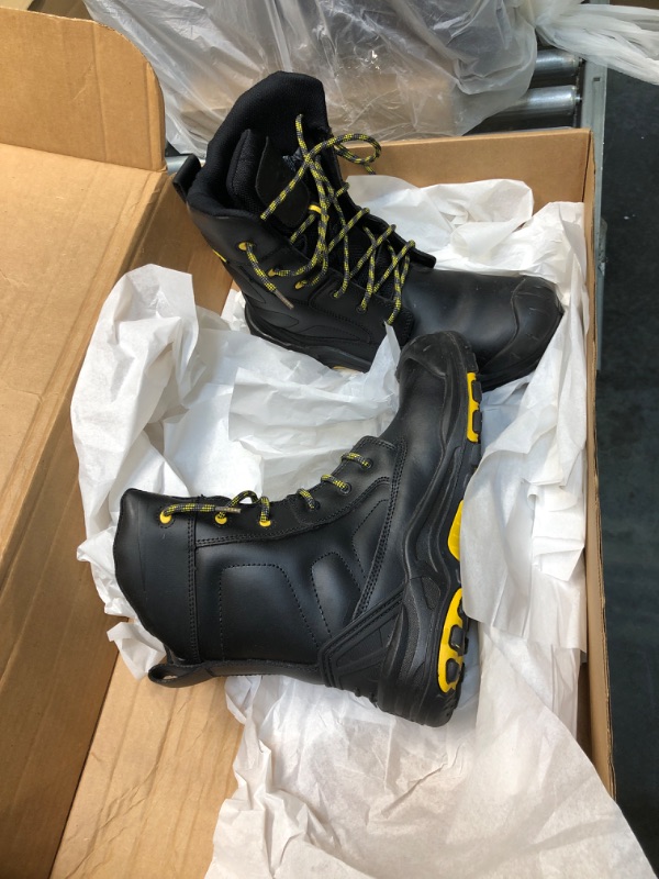 Photo 5 of DRKA 8'' Safety Toe Boots For Men,Men's Waterproof Steel Toe Work Boots