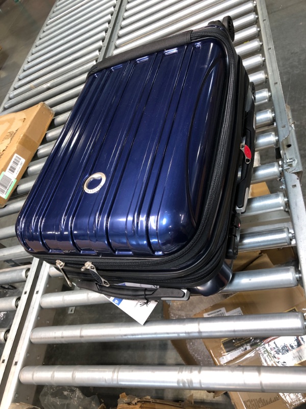 Photo 2 of DELSEY Paris Helium Aero Hardside Expandable Luggage with Spinner Wheels, Blue Cobalt, Carry-On 19 Inch Carry-On 19 Inch Blue Cobalt