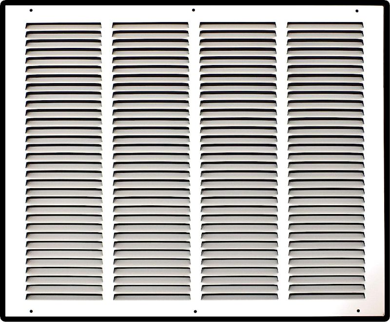 Photo 1 of 25"w X 16"h Steel Return Air Grilles - Sidewall and Ceiling - HVAC Duct Cover - White [Outer Dimensions: 21.75"w X 17.75"h]