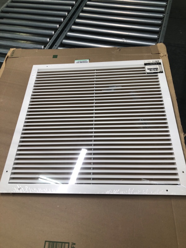 Photo 2 of 24" X 24"Aluminum Return Grille - Easy Air Flow - Linear Bar Grilles [Outer Dimensions: 26.5"w X 26.5"h] 24 x 24