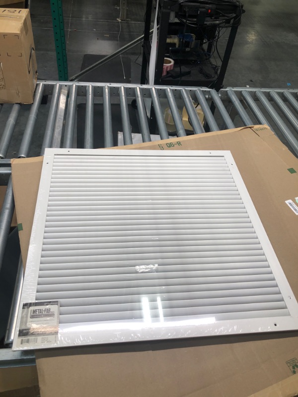 Photo 3 of 24" X 24"Aluminum Return Grille - Easy Air Flow - Linear Bar Grilles [Outer Dimensions: 26.5"w X 26.5"h] 24 x 24