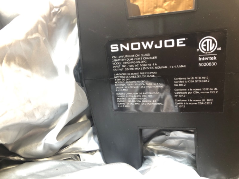 Photo 1 of 22 in. 48-Volt Single-Stage Cordless Electric Snow Blower Kit with 2 x 8.0 Amp Batteries Plus Charger