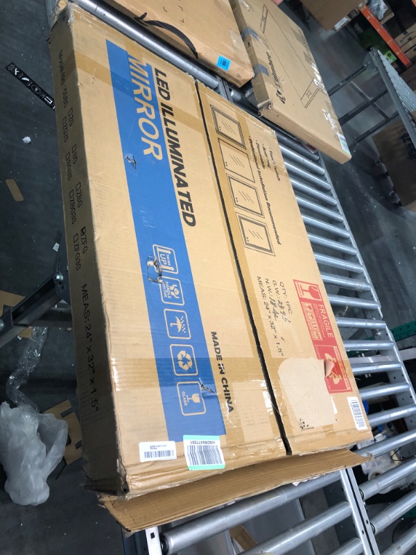 Photo 4 of KINGDALAI LED Mirror for Bathroom 20 x 28 Inch with Front Lights, Wall Mounted Lighted Vanity Mirror with Anti-Fog, White-Light, Memory Function (Horizontal/Vertical) Front Lit 20" x 28"