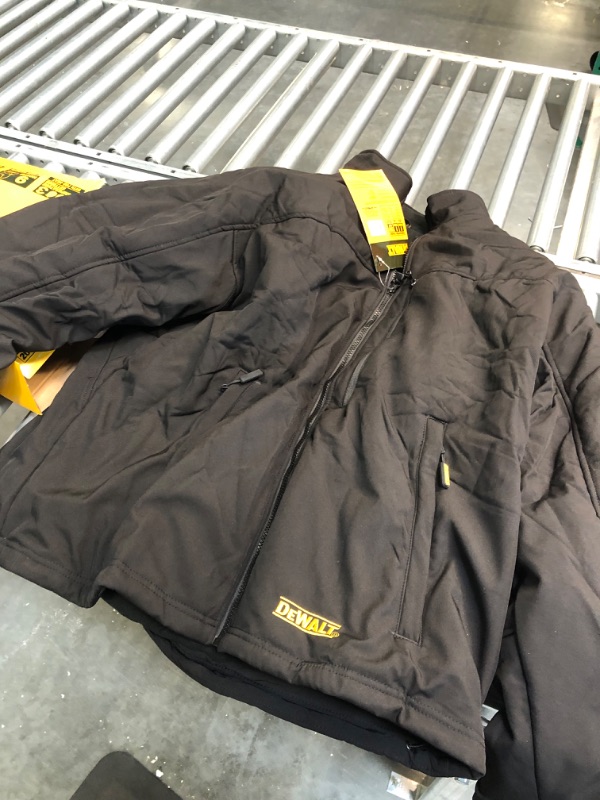 Photo 2 of Dewalt-DCHJ060ABD1-2X Heated Black Soft Shell Work Jacket Kit - 2X