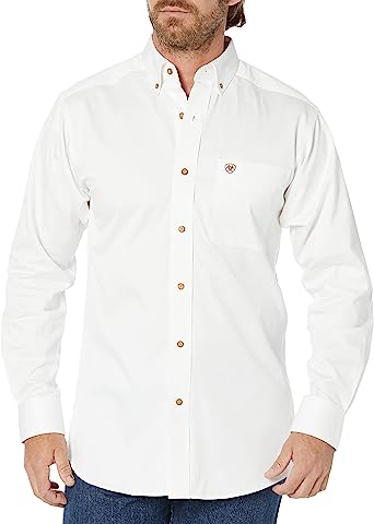 Photo 1 of ARIAT Men's Solid Twill Fitted Shirt
