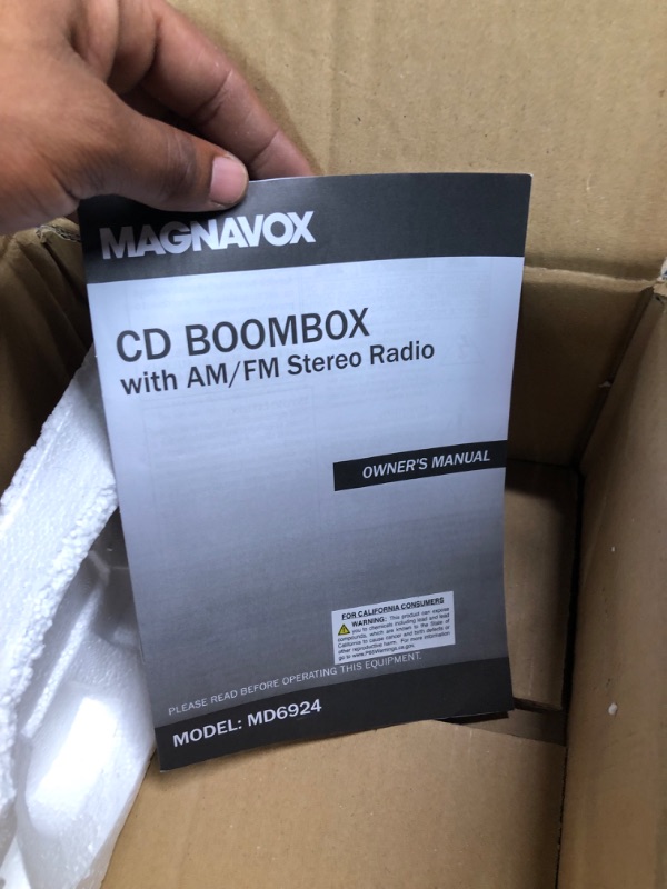 Photo 1 of Magnavox MD6924 CD Boombox with Am & FM Radio