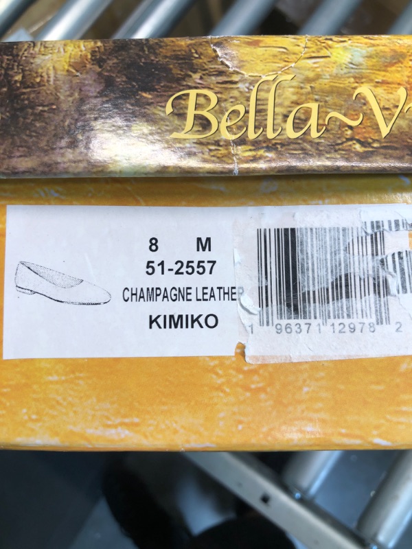 Photo 6 of Bella Vita Women's Kimiko Ballet Flat 8 Champagne Leather