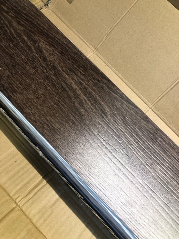 Photo 3 of Art3d Peel and Stick Floor Tile Vinyl Wood Plank 36-Pack 54 Sq.Ft, Brown Stone, Rigid Surface Hard Core Easy DIY Self-Adhesive Flooring 36 x 6 x 0.1 inches Brown Stone 36
