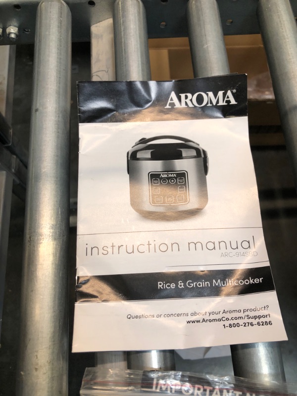 Photo 4 of Aroma Housewares ARC-914SBD Digital Cool-Touch Rice Grain Cooker and Food Steamer, Stainless, Silver, 4-Cup (Uncooked) / 8-Cup (Cooked) Basic