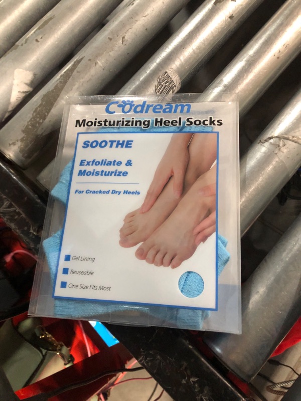 Photo 2 of Codream Moisturizing Heel Gel Socks: Blue 2 PK