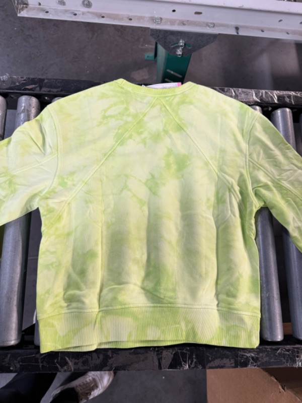 Photo 2 of Member's Mark Ladies Tie Dye Sweatshirt Standard Small Chartreuse SIZE SMALL