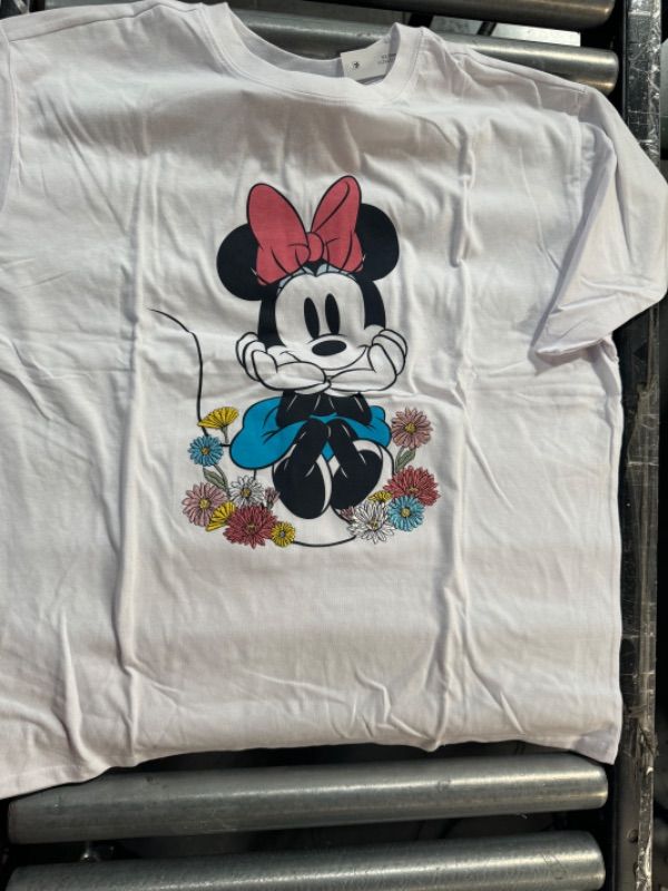 Photo 2 of  Minnie Ladies Character Tee With Embroidery (Size M)