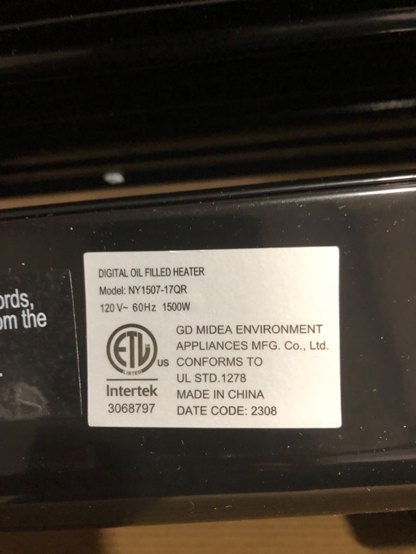 Photo 6 of *MISSING REMOTE*
Aikoper Oil Filled Radiator Heater, 1500W Electric Portable Space Heaters