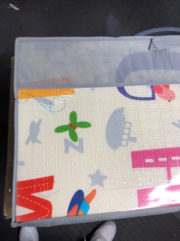 Photo 1 of Foldable Baby Play Mat 0.4 Inch Thick Waterproof Baby Crawling Mats 79” x 71” Extra Large Play Mats for Babies Reversible Multifunctional Mats (0.4inch Fox)