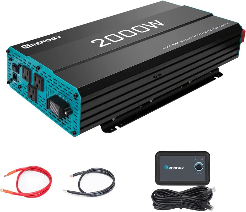 Photo 1 of Renogy 3000W Pure Sine Wave Inverter 12V DC to 120V AC Converter 