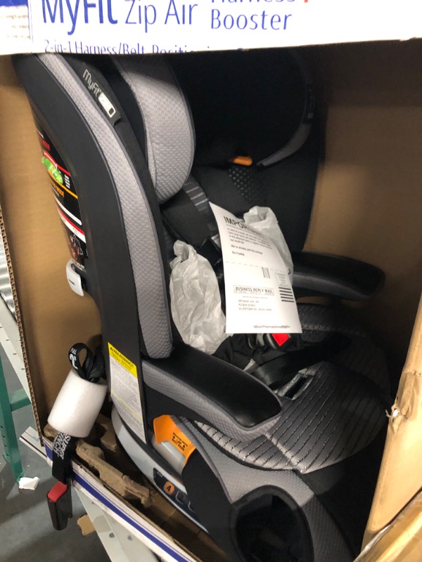 Photo 2 of Chicco MyFit Zip Air 2-in-1 Harness + Booster Car Seat for Toddlers and Big Kids, 5-Point Harness