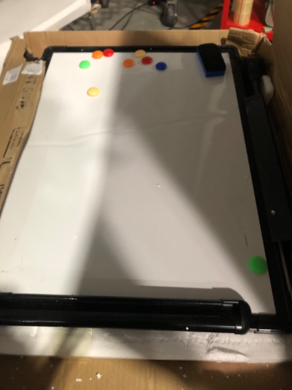 Photo 3 of Magnetic Whiteboard with Stand - Double Sided 40"x28" Portable U Stand Easel Whiteboard, 