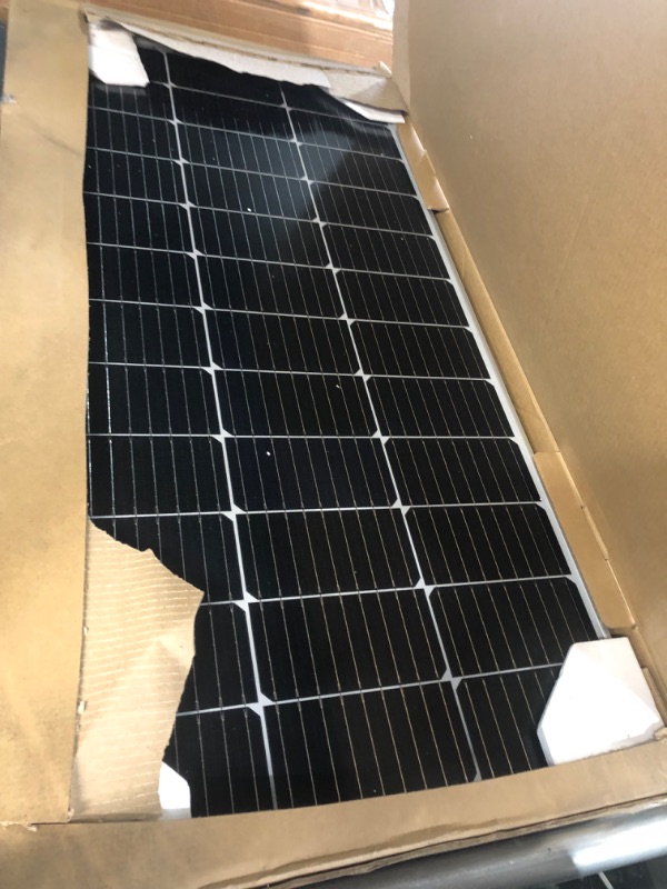 Photo 3 of Renogy 200 Watts 12 Volts Monocrystalline RV Solar Panel Kit with Adventurer 30A LCD PWM Charge Controller and Mounting Brackets for RV