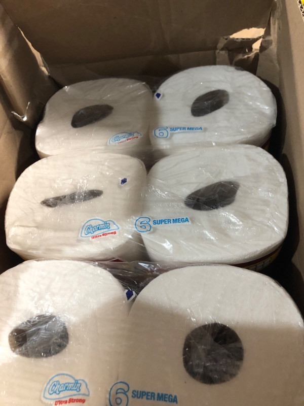 Photo 2 of Ultra Strong Bathroom Tissue Super Mega Rolls Septic Safe 2-Ply White 363 Sheet Roll 6 Rolls/Pack 3 Packs/Carton