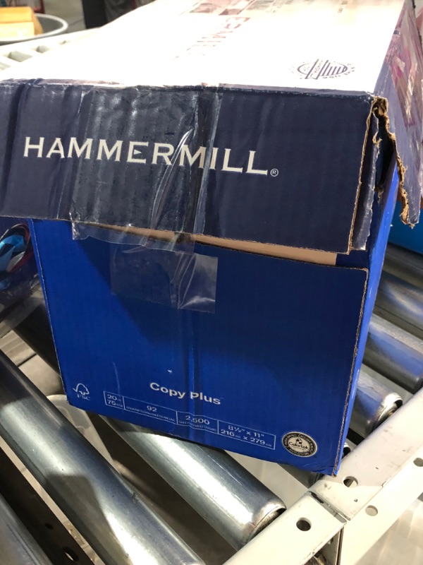 Photo 4 of Hammermill Copy Plus 8.5" x 11" Copy Paper, 20 lbs, 92 Brightness, 500/Ream, 5 Reams/Carton