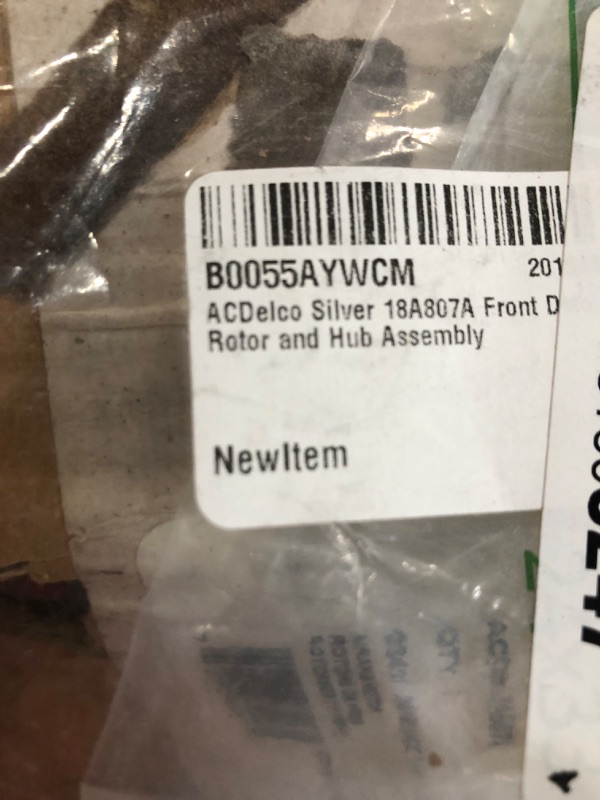 Photo 4 of ACDelco Silver 18A807A Front Disc Brake Rotor and Hub Assembly