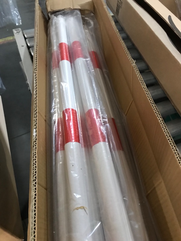 Photo 1 of 6 Pack Retractable Traffic Cone Bar from 4ft to 7.2ft, Expandable