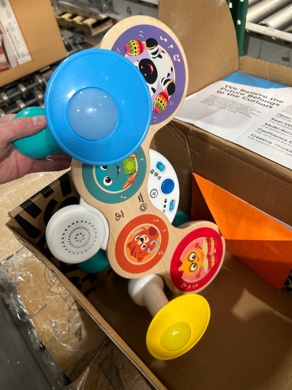 Photo 2 of Baby Einstein Together in Tune Drums? Safe Wireless Wooden Musical Toddler Toy, Magic Touch Collection, Age 12 Months+ Connected Drum