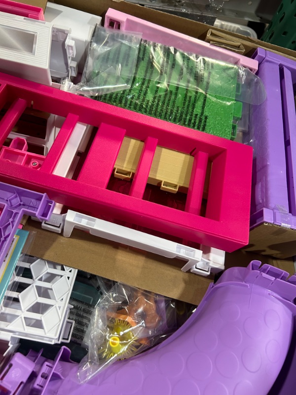 Photo 1 of Barbie Dreamhouse, Doll House Playset with 70+ Accessories Including Transforming Furniture, Elevator, Slide, Lights & Sounds Wheelchair Accessible Elevator