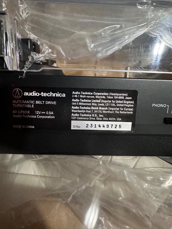 Photo 7 of Audio Technica AT-LP60XSPBT-BK Bluetooth Turntable and Speaker Bundle (Black) Turntable and Portable speaker Black