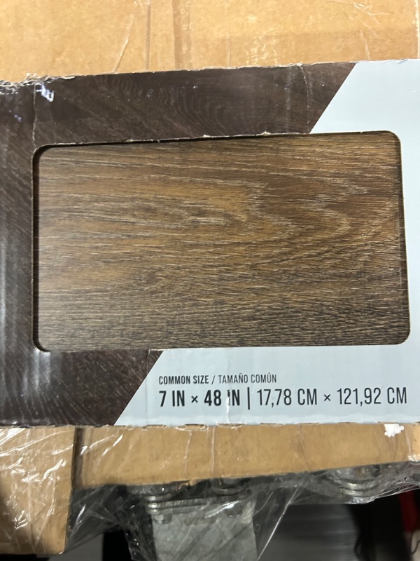 Photo 3 of 8-Pack Natural Brown Wood Vinyl Plank Flooring 7 x 48 inch