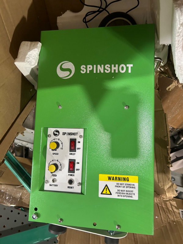 Photo 2 of (USED/SEE NOTES) Spinshot-Tennis Ball Machine 