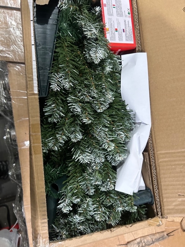 Photo 2 of ***NON REFUNDABLE NO RETURNS SOLD AS IS**
****PARTS ONLY** 5 FT Artificial Cactus Christmas Tree with 100 LED Lights Pre-Lit Cactus Xmas Tree for Christmas Holiday Decoration (Snowy Pine Needles)