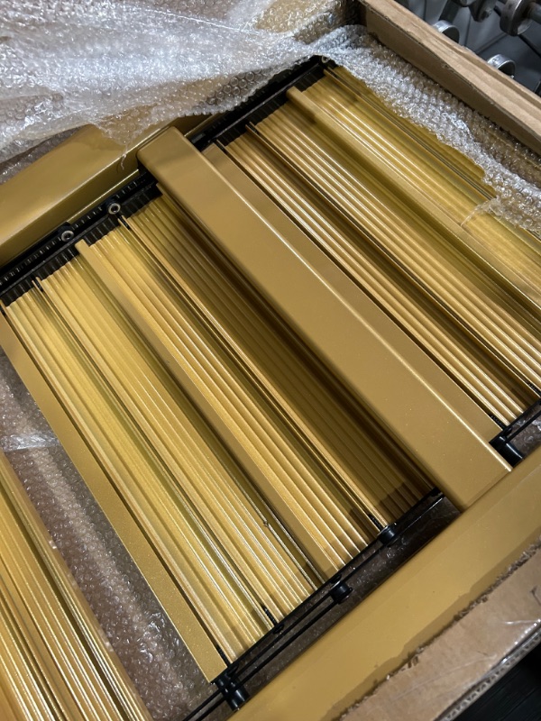 Photo 1 of Foldable Step Ladder 3 Stepping Stool-Aluminium Kitchen Step Stools,Folding 330lbs Lightweight Ladders with Anti-Slip Wide Pedal,Portable Kids/Adults Small Ladder for Library,Closet,Golden Golden 3 Step