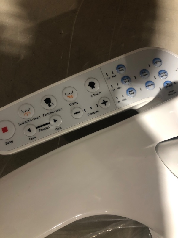 Photo 1 of * used * see all images *
Electric Bidet Toilet Seat,bidets for existing toilets round One-click intelligent operation, Warm Water Cleaning slow close