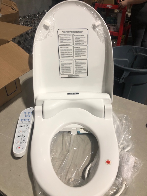 Photo 1 of * used * see all images *
Electric Bidet Toilet Seat,bidets for existing toilets round One-click intelligent operation, Warm Water Cleaning slow close