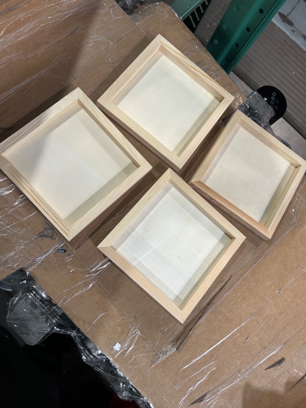 Photo 2 of (4pcs) DIY photo frame picture frames for crafts ornament picture frames unfinished photo frames unfinished picture frames clay for kids baby Wooden decorate three-dimensional Picture 1 Size 2