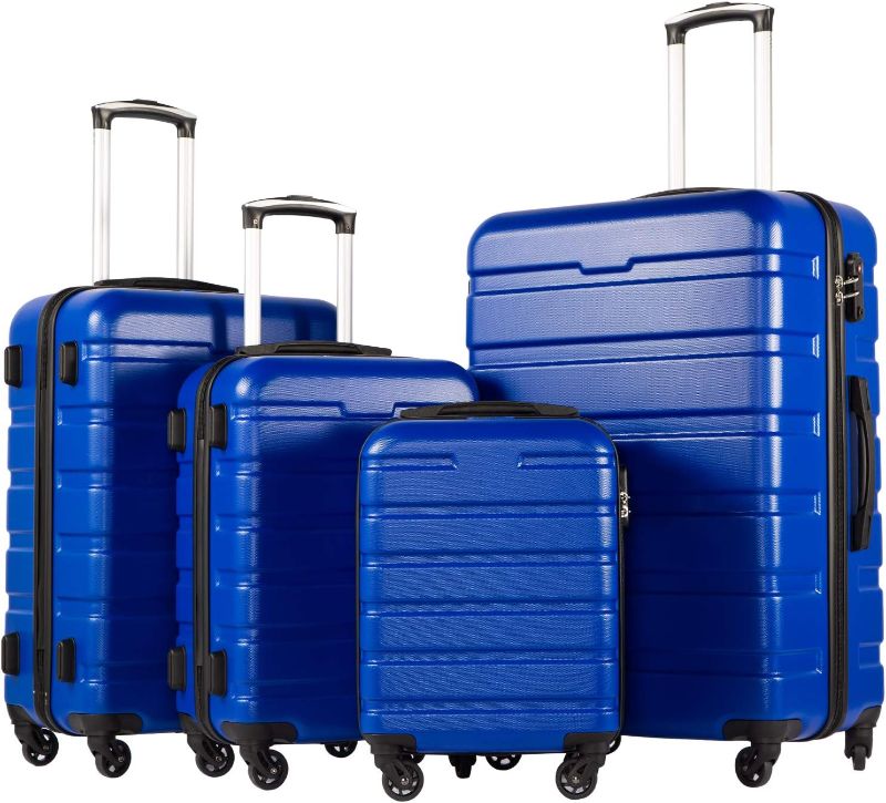 Photo 1 of  Coolife Luggage 1 small Suitcase Spinner Hardshell Lightweight TSA Lock (family blue1) *STOCK PHOTO REF. ONLY