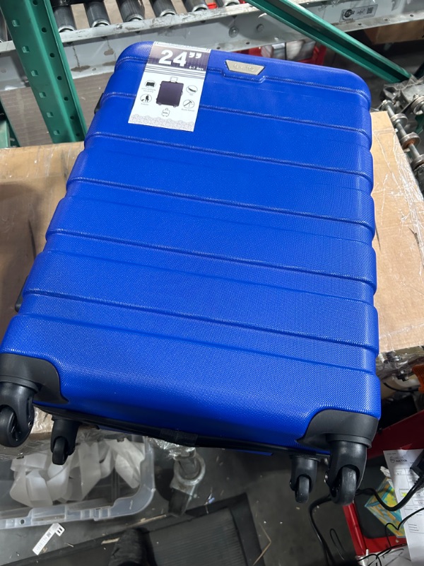 Photo 2 of  Coolife Luggage 1 Suitcase Spinner Hardshell Lightweight TSA Lock (family blue1) *STOCK PHOTO REF. ONLY