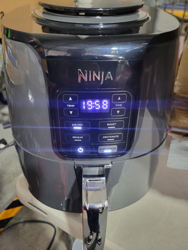 Photo 5 of **SEE NOTES**
Ninja AF101 Air Fryer that Crisps, Roasts, Reheats, & Dehydrates, for Quick, Easy Meals, 4 Quart Capacity, & High Gloss Finish, Black/Grey 4 Quarts