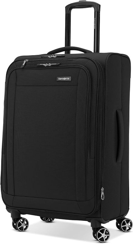 Photo 1 of Samsonite Saire LTE Softside Expandable Luggage Wheels, Black, Medium Spinner