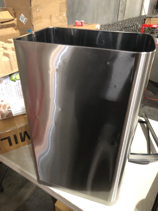 Photo 5 of ***NOT FUNCTIONAL - FOR PARTS ONLY - NONREFUNDABLE - SEE COMMENTS***.
ELLO&ALLO 50 Liter 13 Gallon Touchless Rectangular Automatic Motion Sensor Trash Can for Kitchen, Brushed Stainless Steel Finish