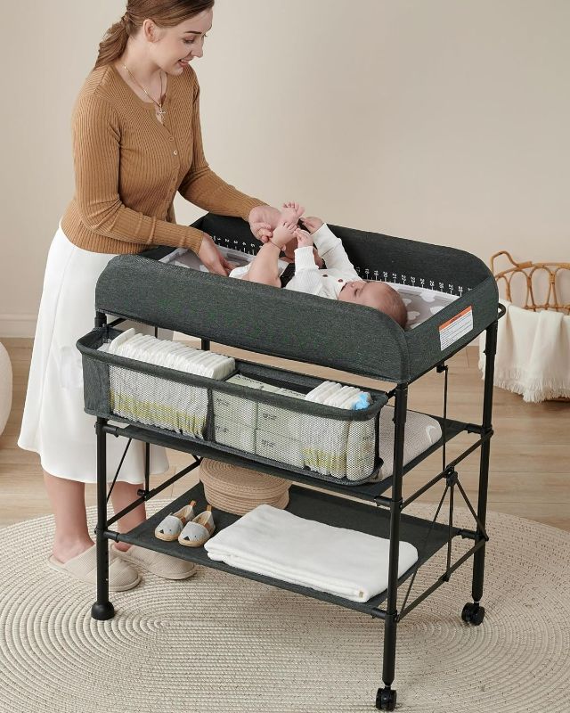 Photo 1 of  Convertible Mini Crib with 4" Mattress *STOCK PHOTO REF. ONLY