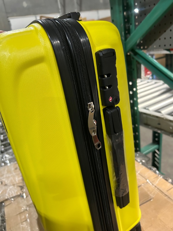 Photo 3 of M Camel Mountain Luggage small Lightweight Durable Expandable Hard Shell Suitcase Set with TSA Lock Double Spinner Wheels - Yellow *STOCK PHOTO REF. ONLY