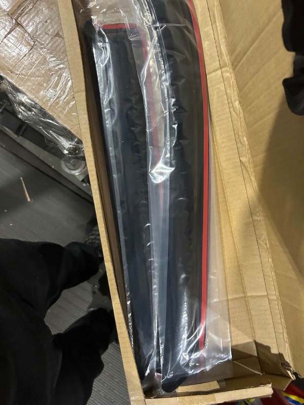 Photo 1 of Lightronic WV194101 in-Channel Side Window Visor Deflector Rain Guard, Dark Smoke Shatterproof, 4PCS Set for 2009-2018 Dodge Ram 1500 Quad Cab, 2019-2023 Ram 1500 Classic Quad Cab