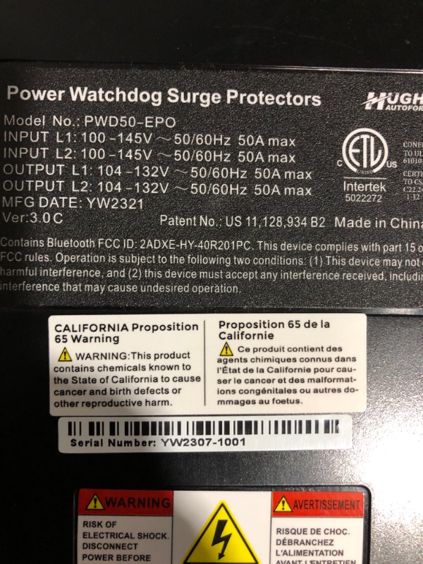 Photo 5 of Hughes Autoformers PWD50EPO Power Watchdog Smart Surge Protector + EPO - 50 Amp & RSP-50-PWD-EPO, Replacement Surge Protection for 50 Amp Power Watchdog EPO Surge Protector + Surge Protection