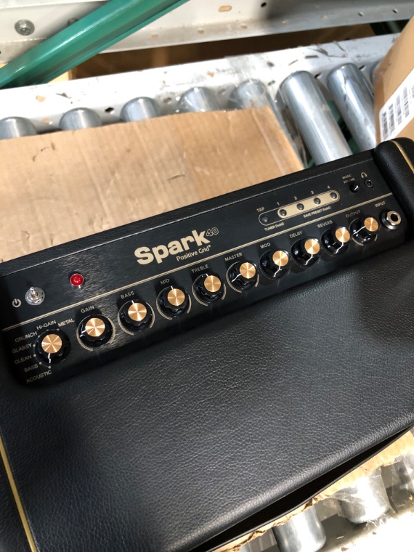 Photo 3 of Positive Grid Spark 40-Watt Combo Practice Guitar Amplifier Electric Bass and Acoustic Guitar Amp with Spark Mobile App Black