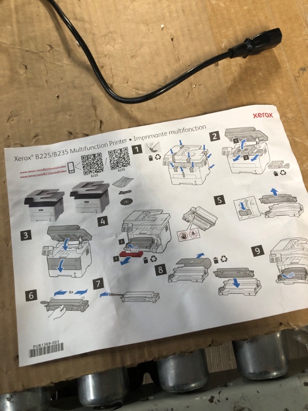 Photo 5 of Xerox B225/DNI Multifunction Monochrome Printer, Print/Scan/Copy, Black and White Laser, Wireless, All in One