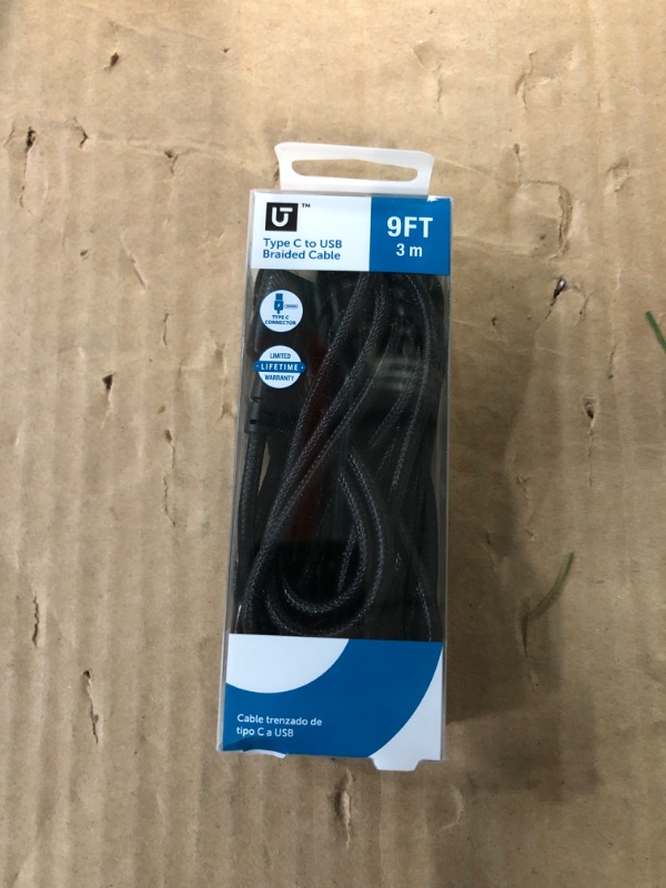 Photo 2 of Utilitech 9-ft Usb-c Usb-a Black Cable