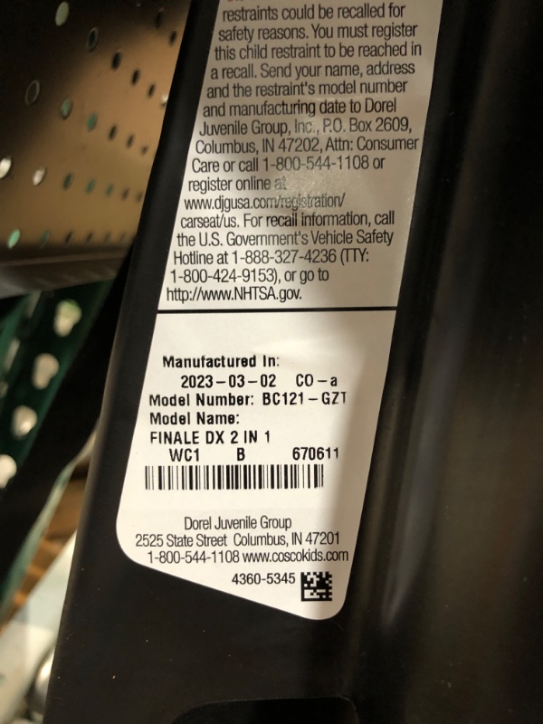 Photo 4 of ***SEE NOTES***
Cosco Finale DX 2-in-1 Booster Car Seat, Extended Use: Forward-Facing, Belt-Positioning Booster in Organic Waves