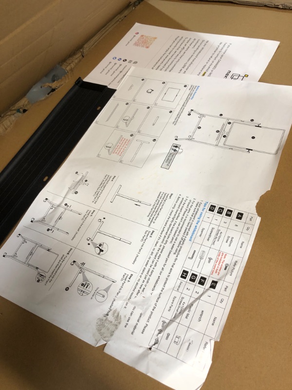 Photo 2 of *Minor Damage* Magnetic Mobile White Board, 40 x 24 Double Sided Dry Erase Board Rolling Whiteboard Black Aluminum Frame Standing Whiteboard on Wheels 40 x 24 Black